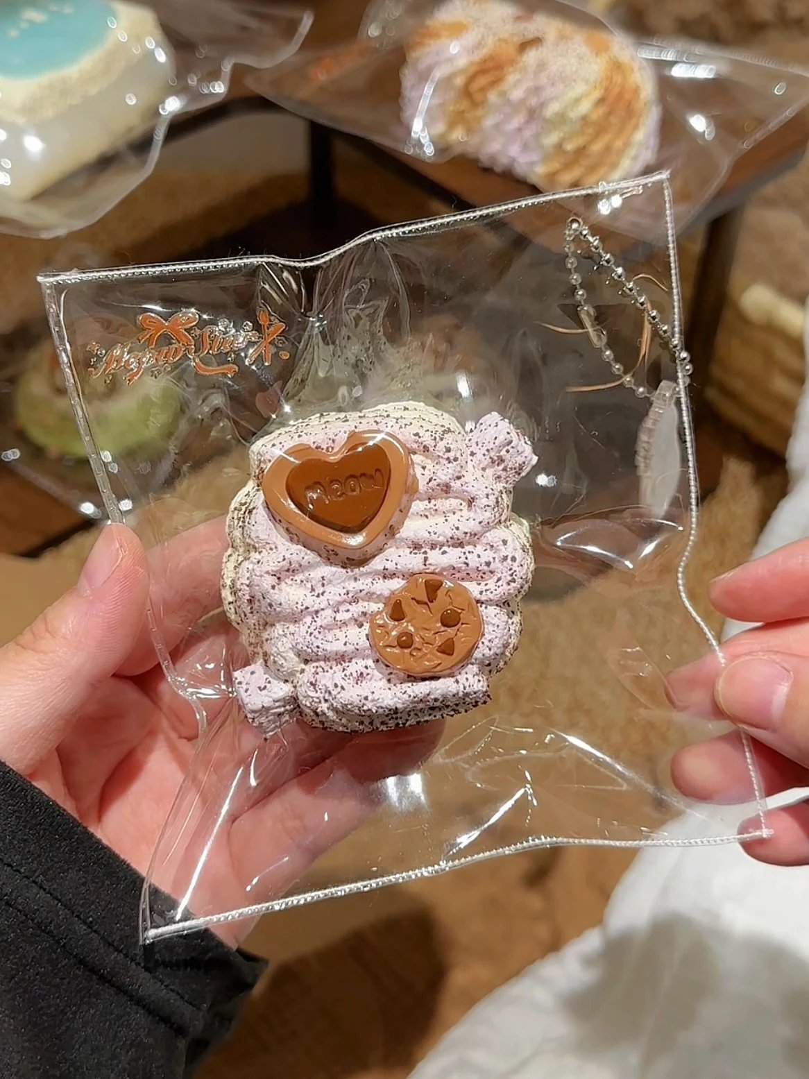 550009 Meow Star Taro Rich Chocolate Mini Milk Cake (Sweet Potato Clay Texture Series) / Meow Star 香芋浓巧小奶糕(红薯泥触感系列)