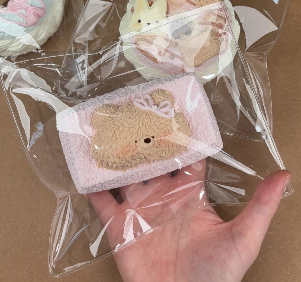 526007 Mianmi Squishy Bear Fluffy Toast (Thick Cream Texture Series) / 绵密捏 小熊绵绵吐司（厚奶油触感系列）