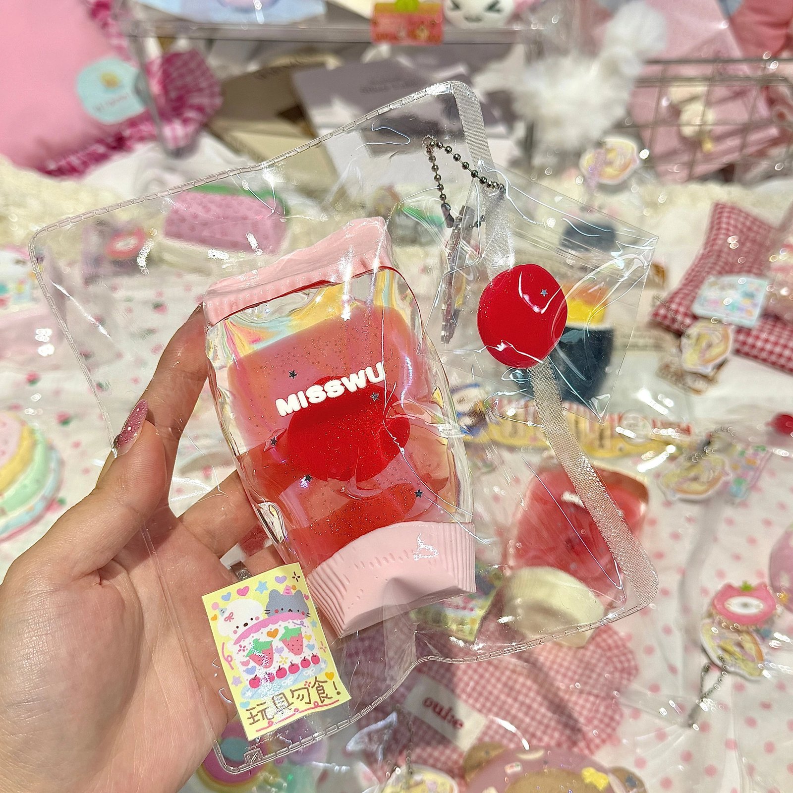 25054 MissWu Strawberry Toothpaste (Transparent Gel Texture Series) / MissWu 草莓牙膏(透胶触感系列)