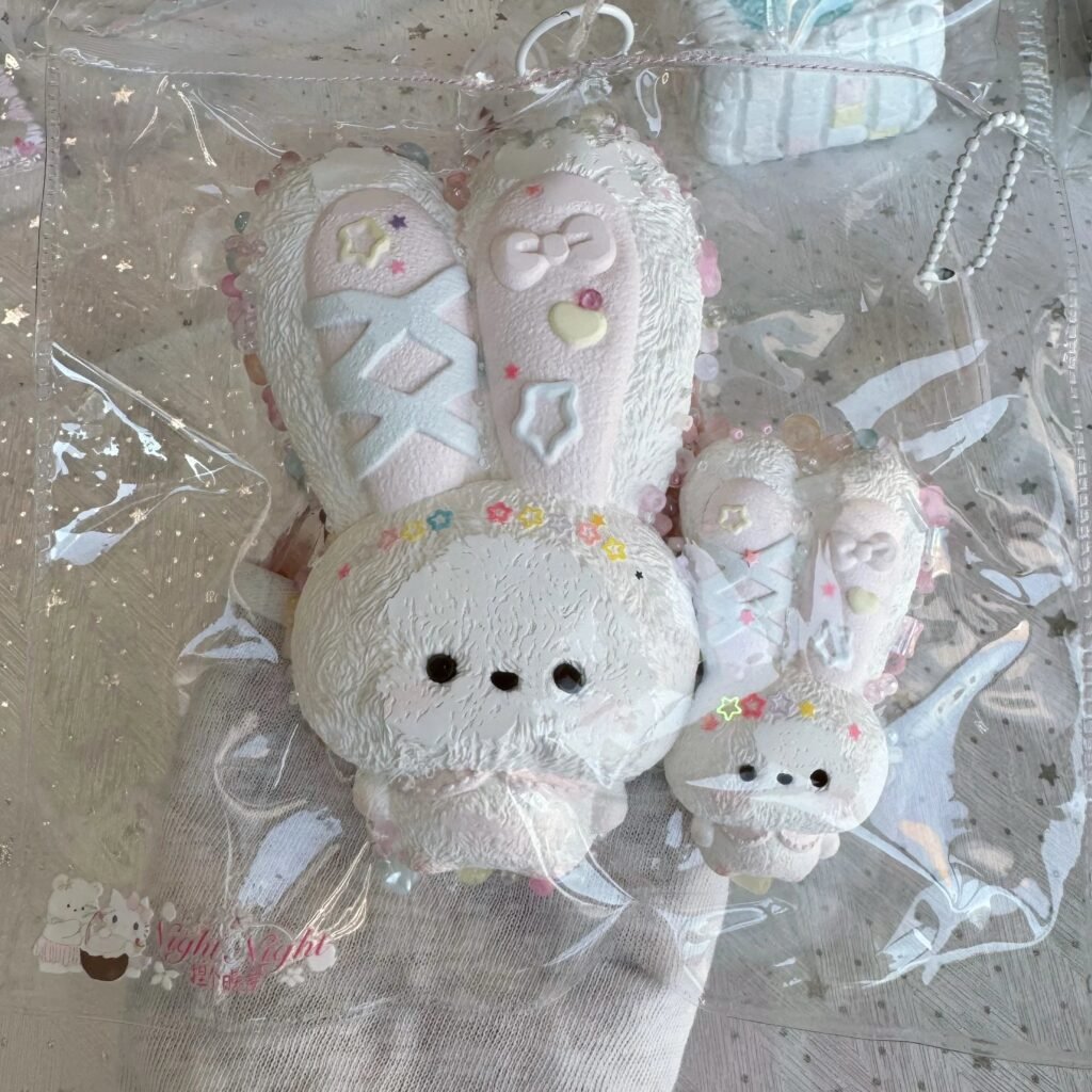 533024 Niege Wanan Dopamine Long-Eared Bunny (Marshmallow Clay Texture Series) / 捏个晚安 多巴胺长耳兔（棉花糖泥触感系列）