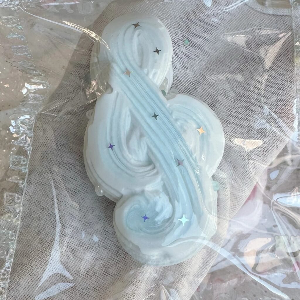 533026 Niege Wanan Music Note - Blue (Marshmallow Clay Texture Series) / 捏个晚安 音符·蓝色（棉花糖泥触感系列）