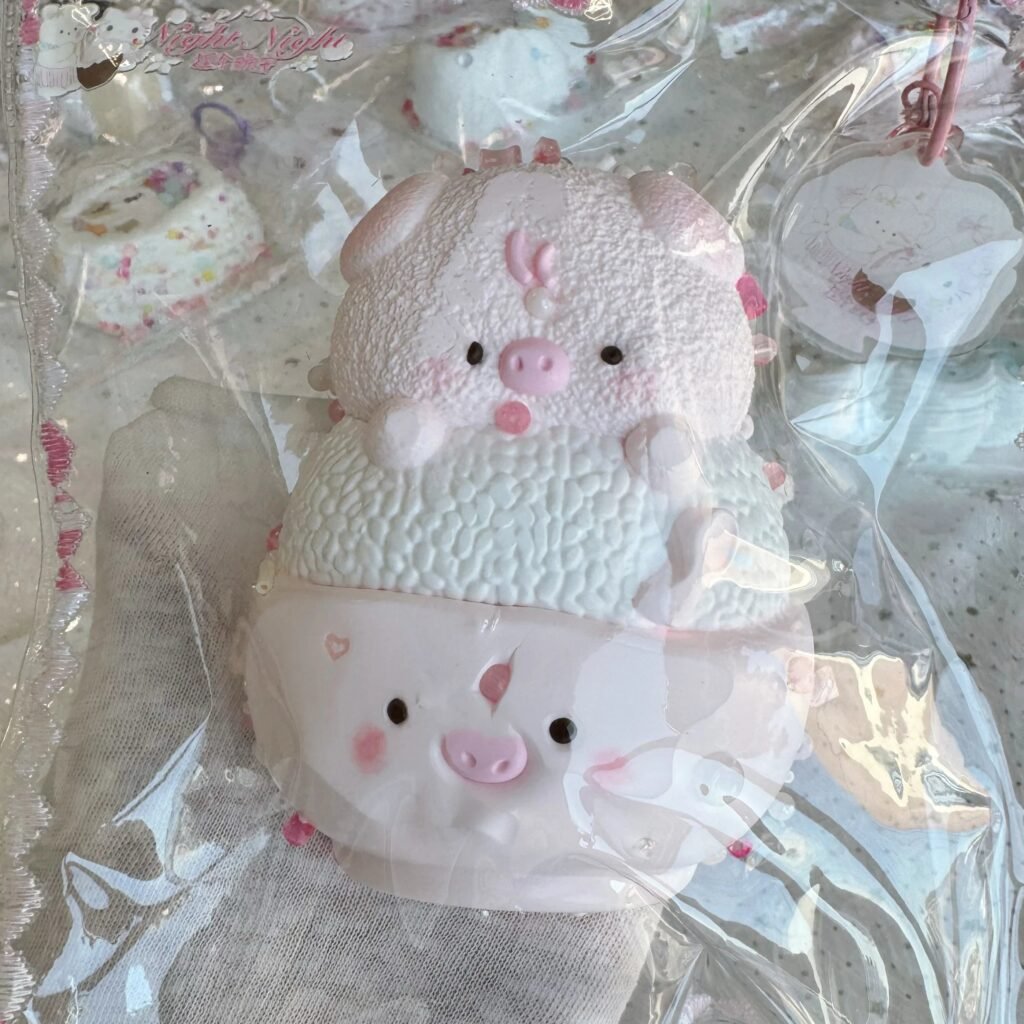 533030 Niege Wanan Piglet Rice - No Beads (Marshmallow Clay Texture Series) / 捏个晚安 猪猪米饭去珠子（棉花糖泥触感系列）