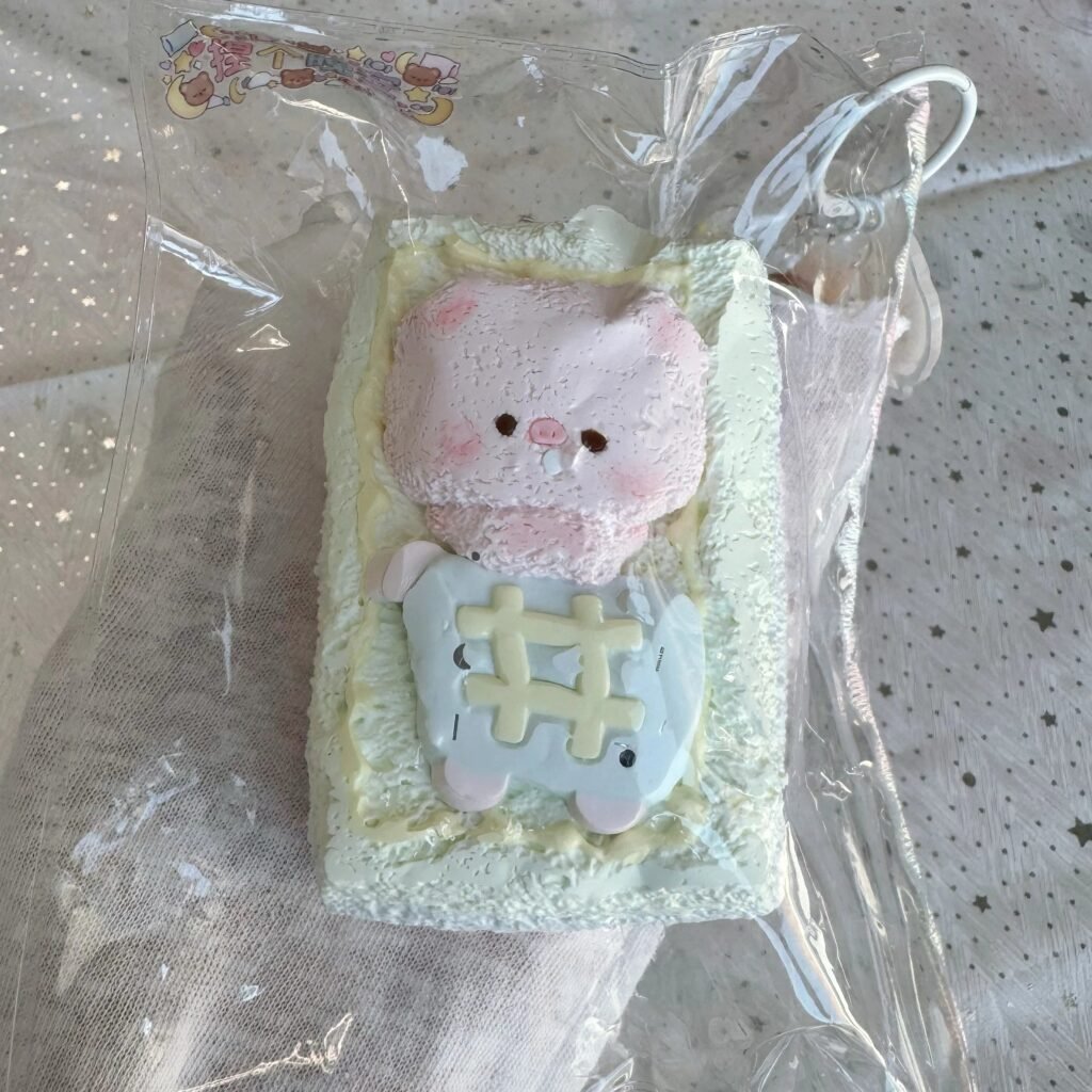 533034 Niege Wanan Piglet Shopping Cart (Marshmallow Clay Texture Series) / 捏个晚安 小猪购物车（棉花糖泥触感系列）