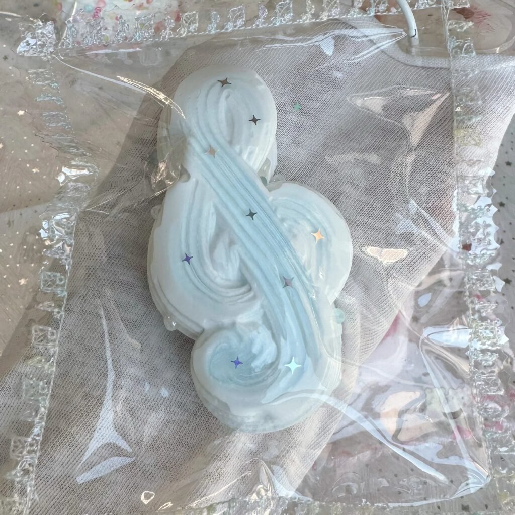 533038 Niege Wanan Music Note - Blue (Sticky Clay Texture Series) / 捏个晚安 音符·蓝色（黏糊泥触感系列）
