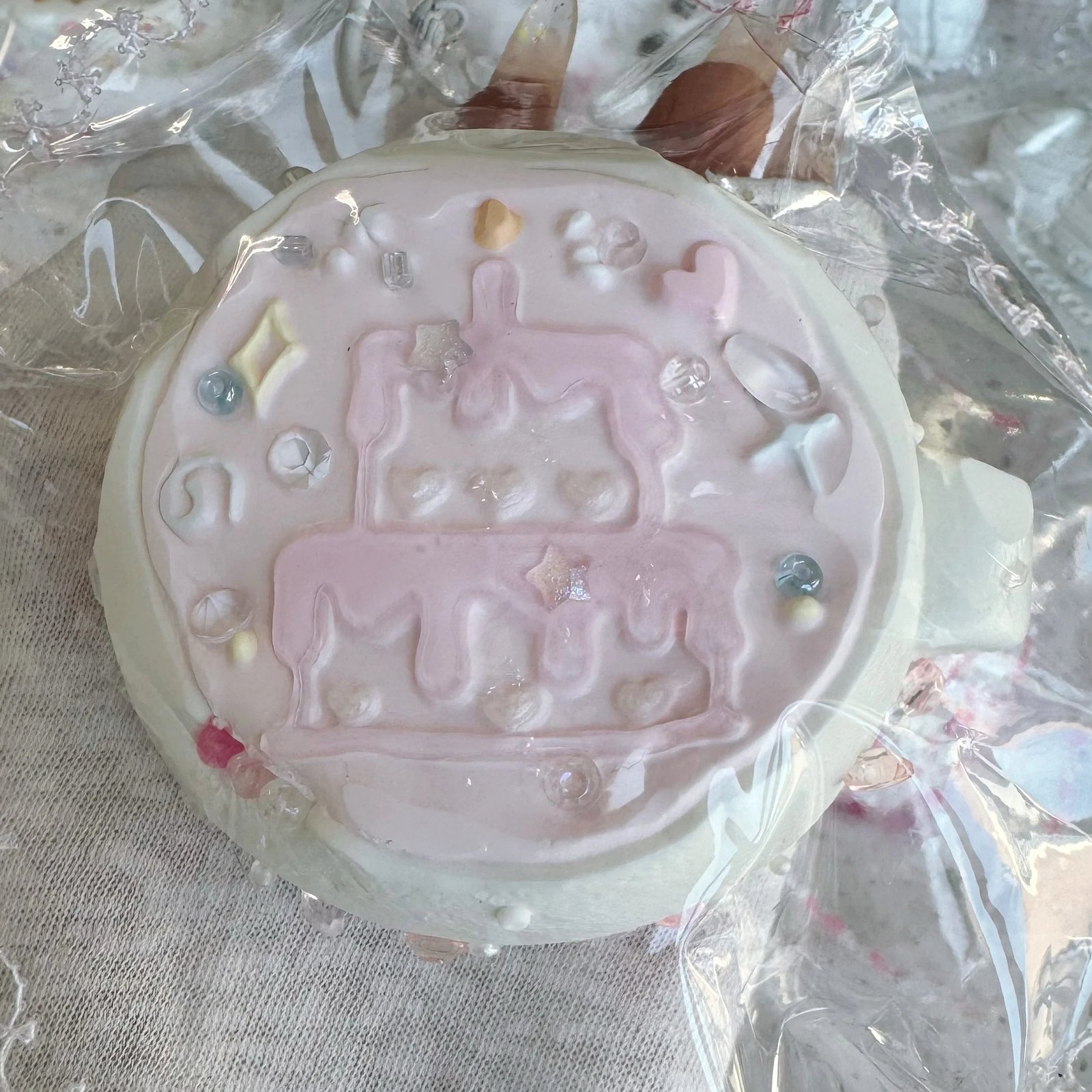 533041 Niege Wanan Cake Coffee - Pink (Sticky Clay Texture Series) / 捏个晚安 蛋糕咖啡·粉色(黏糊泥触感系列)