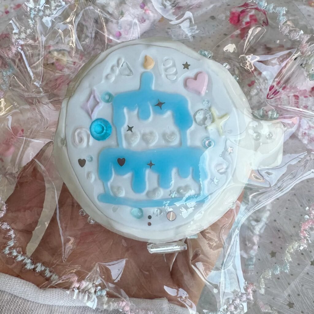 533042 Niege Wanan Cake Coffee - Blue (Sticky Clay Texture Series) / 捏个晚安 蛋糕咖啡·蓝色（黏糊泥触感系列）