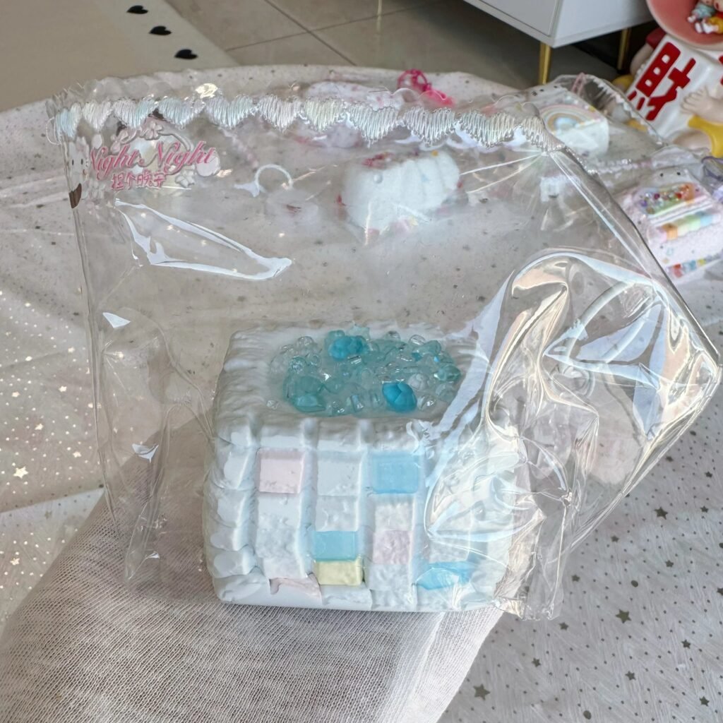 533043 Niege Wanan Wishing Fountain - Blue (Sticky Clay Texture Series) / 捏个晚安 许愿池·蓝色（黏糊泥触感系列）