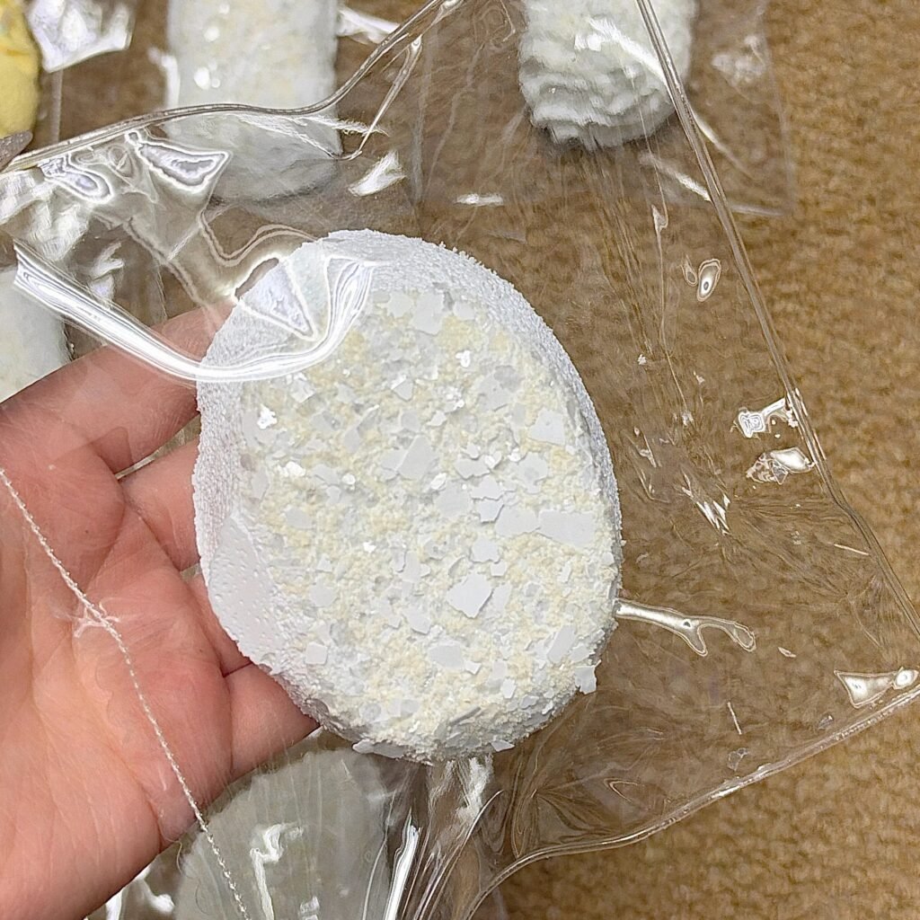 135124 Ohmo Nienie Snowflake Round Senbei (Cream Cheese Clay Texture Series) / ohmo捏捏 雪花圆贝(干酪泥触感系列)