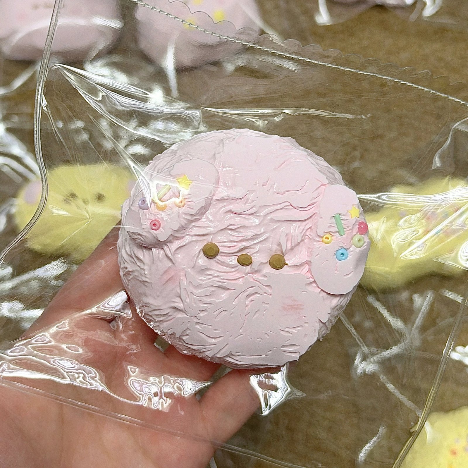135127 Ohmo Nienie Pink Fluffy Puppy Head (Cream Paste Texture Series) / ohmo捏捏 粉色毛绒狗头(乳膏感触感系列)