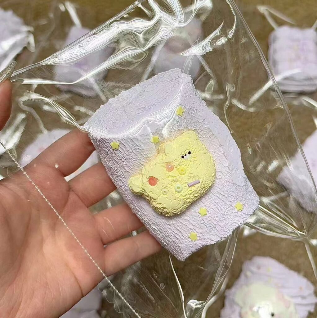 135143 Ohmo Nienie Bear Marshmallow (Heat Pad Soft Cheese Clay Texture Series) / ohmo捏捏 小熊棉花糖（加热垫软干酪触感系列）