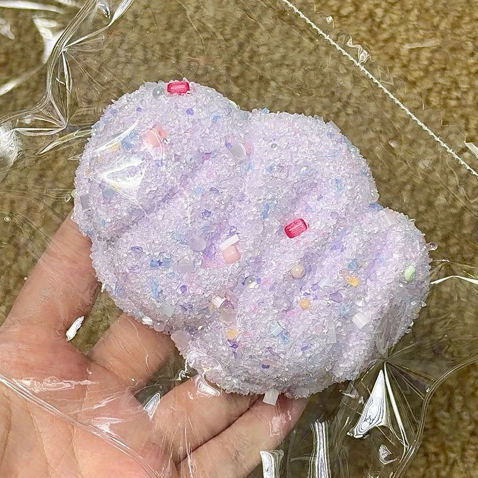 135161 Ohmo Nienie Purple Sprinkle Cream Bar (Heat Pad Cream Cheese Clay Texture Series) / ohmo捏捏 紫裹碎碎奶油条(加热垫干酪泥触感系列)