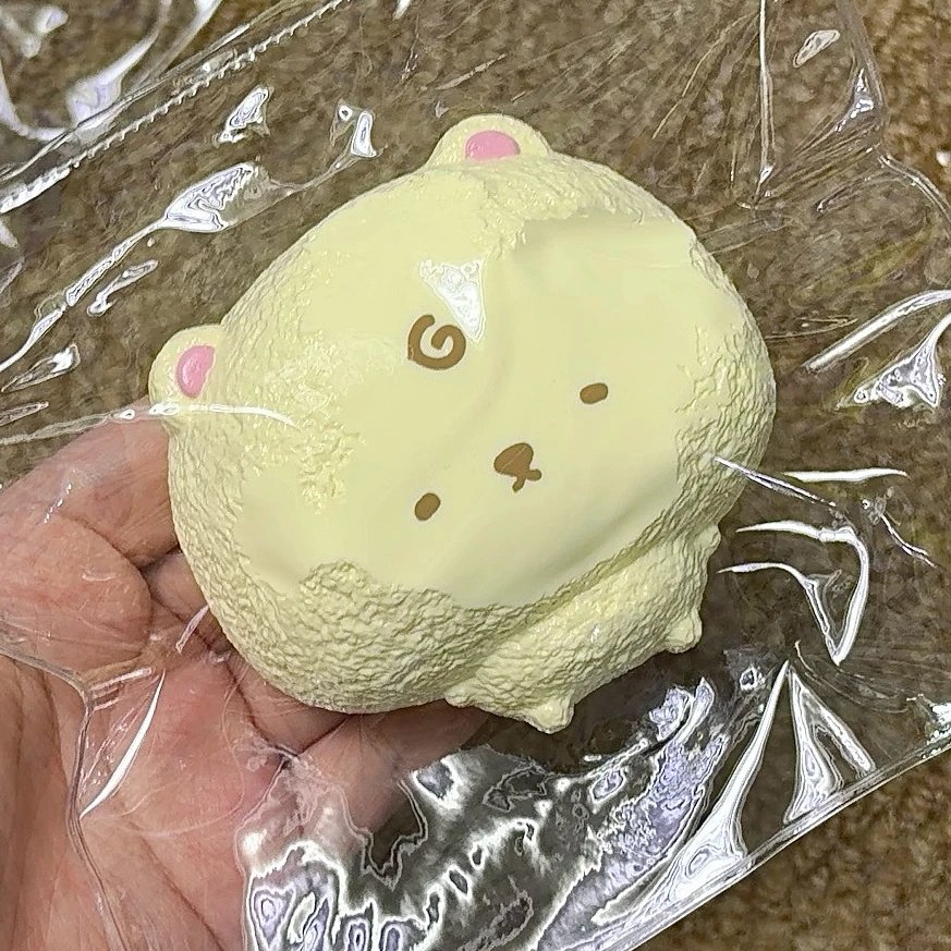 135172 Ohmo Nienie Big Head Bell Bear (Cream Cheese Clay Texture Series) / ohmo捏捏 大头铃铛熊（干酪泥触感系列）