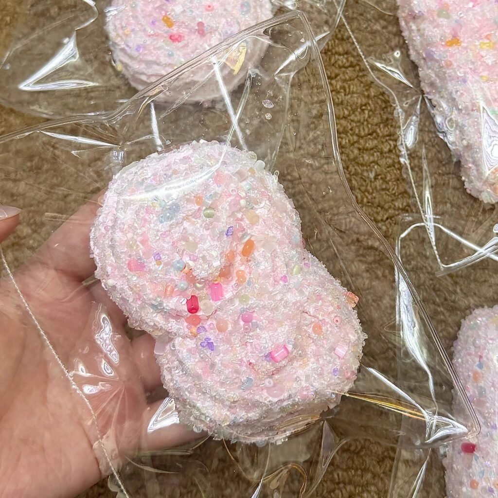 135193 Ohmo Nienie Candy Sprinkle Double Cookie (Heat Pad Cream Cheese Clay Texture Series) / ohmo捏捏 彩碎碎二连曲奇(加热垫干酪泥触感系列)