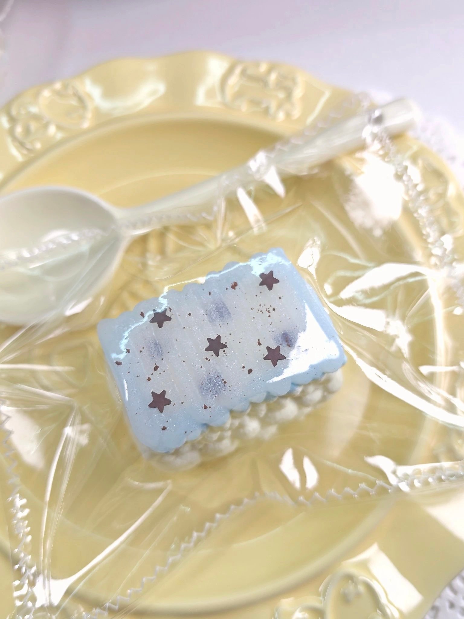 530000 OneandOnly Mini Translucent Blue Star Cream (Low-Resistance Sticky Clay Texture Series) / OneandOnly 捏捏 微缩透蓝星星奶油(小阻黏糊泥触感系列)
