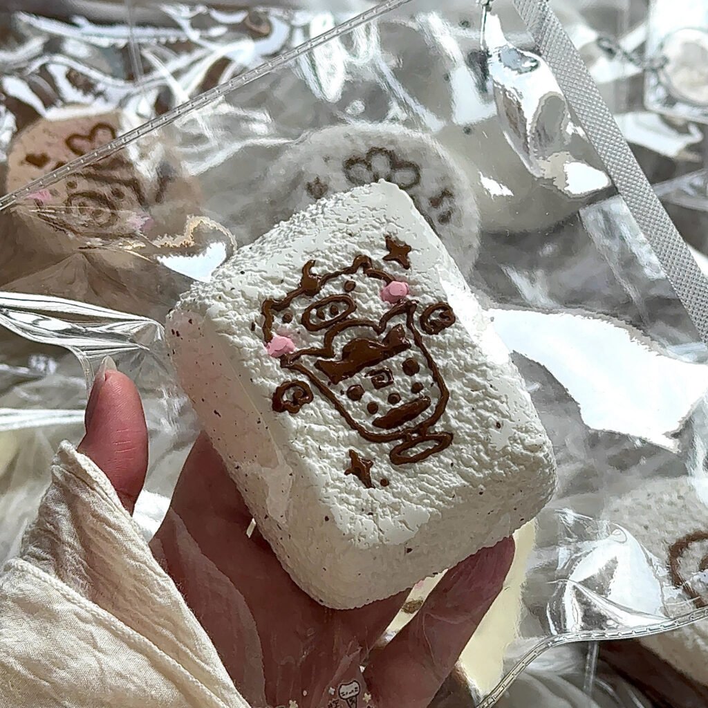 450005 Peanut Butter Bread Pig Parfait Cup Thick Toast (Wet Soft Cheese Clay Texture Series) / 花生酱面包 小猪芭菲杯厚吐司（湿软奶酪泥触感系列）