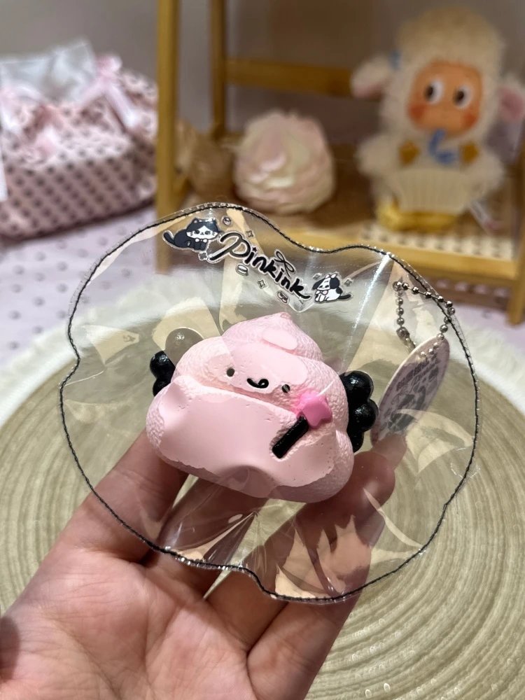 436029 Pinkink Small Pink Ink Angel Bun (Whipped Cream Texture Series) / 粉墨捏捏 粉墨天使粑粑单个小（绵奶油触感系列）