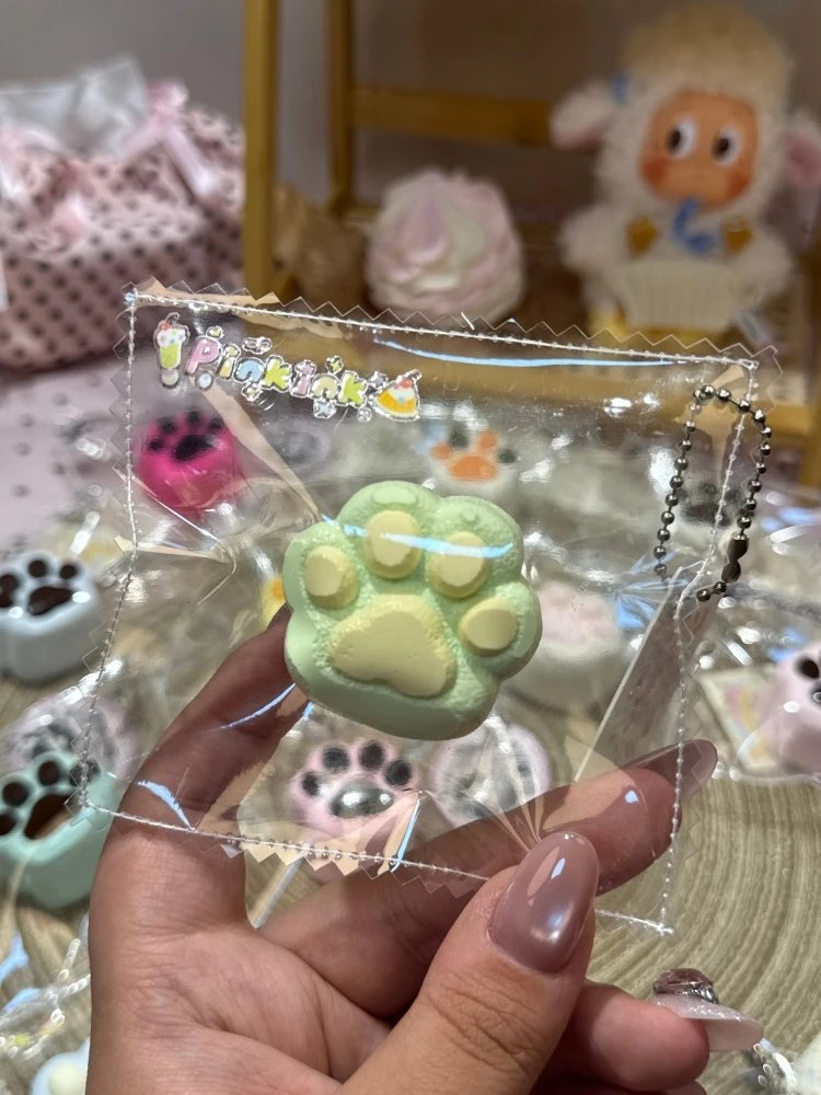 436038 Pinkink Melon Cat Paw (Dry Cheese Clay Texture Series) / 粉墨捏捏 蜜瓜猫爪35g±3g（干酪泥触感系列）