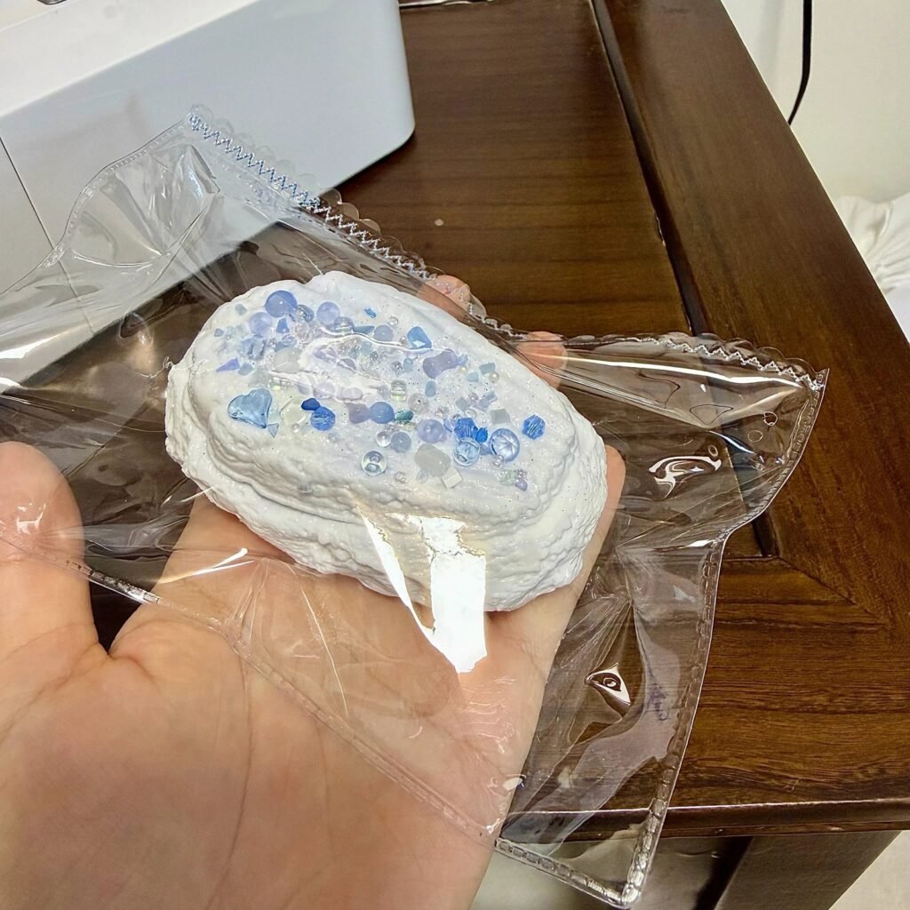 529062 Pearl Mermaid Blueberry Madeleine Milk Cube - Cosmetic Imperfection (Ultra-Soft Watery Clay Texture Series) / 珍珠美人鱼 蓝莓玛德琳奶块·外观瑕疵(变态软偏水泥感触感系列)