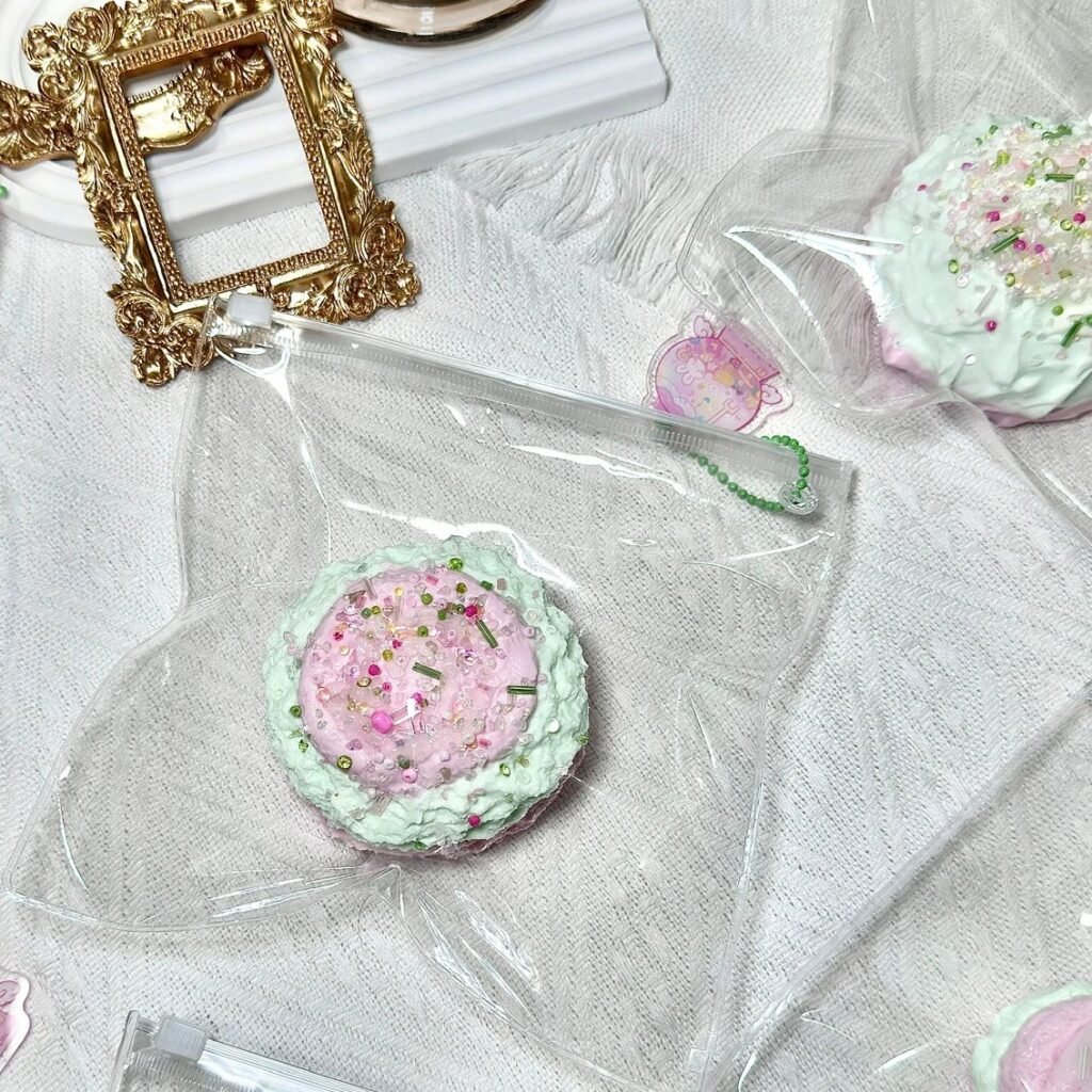 513016 Queen C. Studio Ring Cake - Sakura Milk Green (Sticky Cake Clay Texture Series) / Queen C. @Studio 圈圈蛋糕·浅樱奶绿(黏糕泥触感系列)