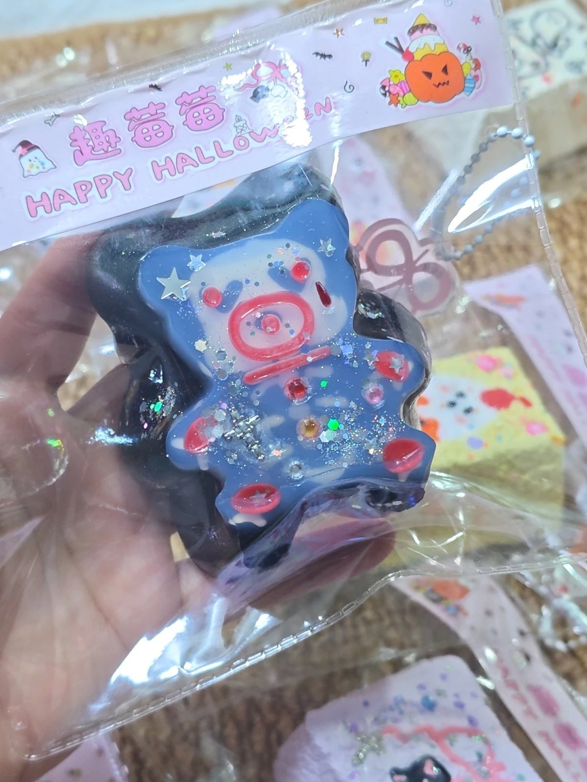 183025 Qumeimei Skeleton Bear (Rice Cake Clay Texture Series) / 趣莓莓 骷髅小熊(年糕泥触感系列)