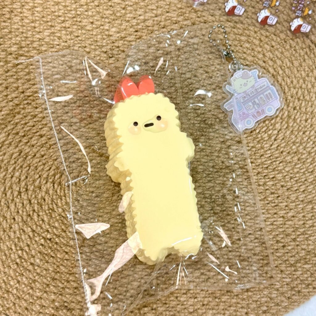 172029 Relax Fried Shrimp Bar (Rice Cake Clay Texture Series) / 放轻松捏 炸虾条（米糕泥触感系列）