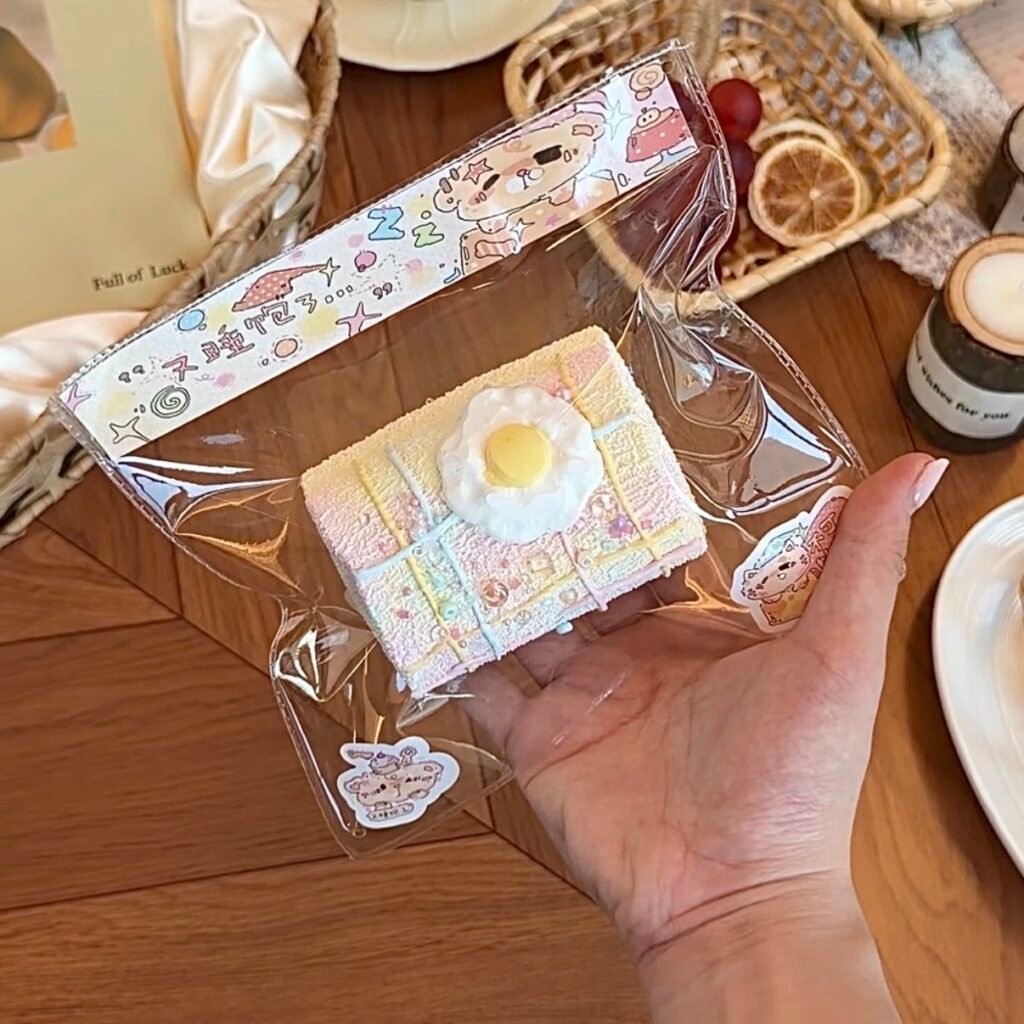 95075 Well Rested Again Squishy Sweet Bean Marshmallow (Dry Clay Texture Series) / 又睡饱了捏捏 甜豆棉花糖（干黏土触感系列）