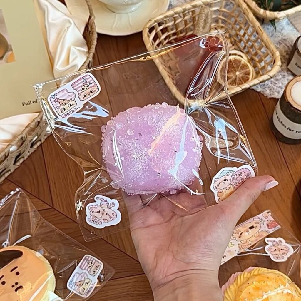 95077 Well Rested Again Squishy Foamy Purple Shell (Dry Clay Texture Series) / 又睡饱了捏捏 泡沫紫贝（干黏土触感系列）