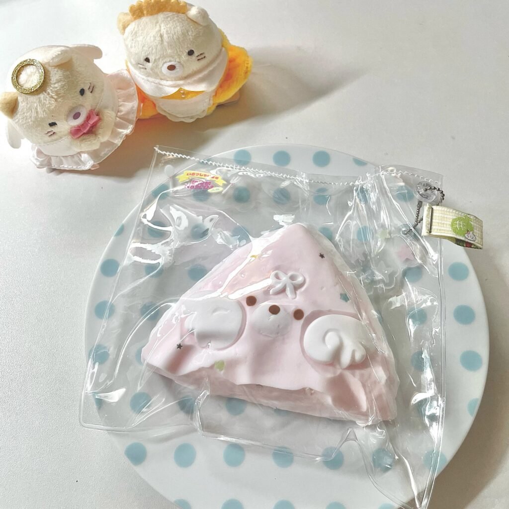 546004 Sodium Carbonate Angel Bear Triangle Pie - Pink (Thick Cream Texture Series) / 碳酸钠Na2CO3 天使小熊三角派（粉色）（厚奶油触感系列）