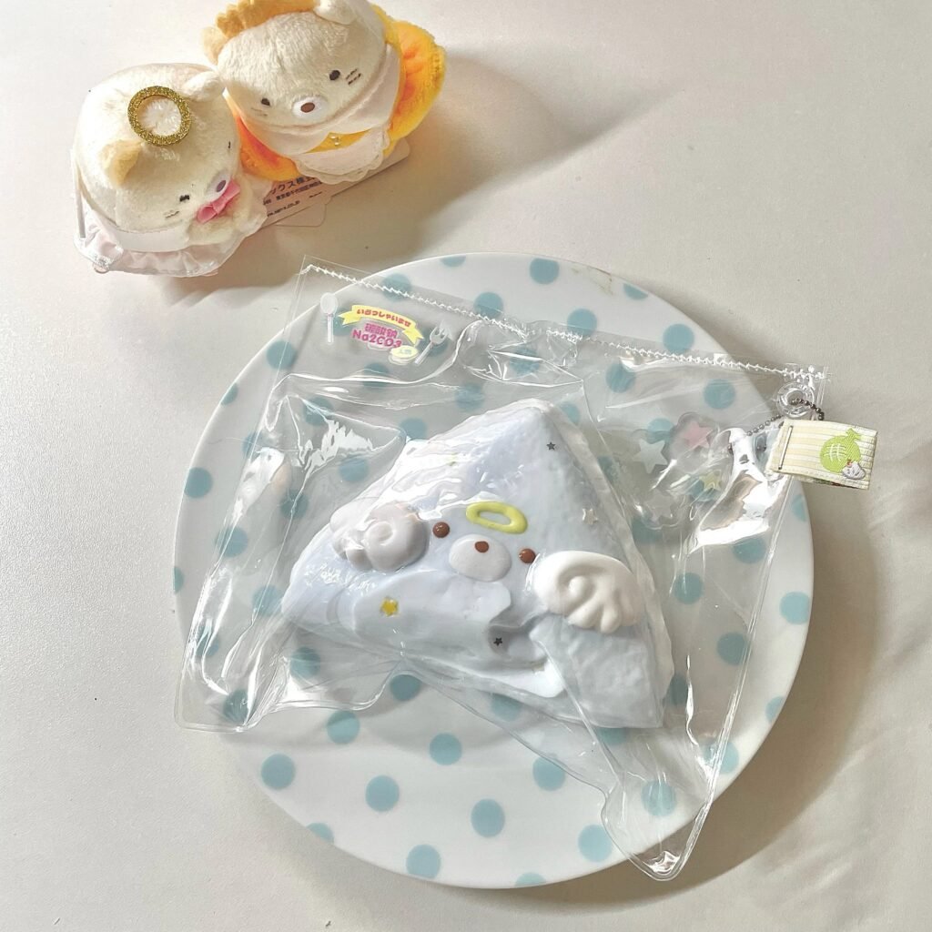 546005 Sodium Carbonate Angel Bear Triangle Pie - Blue (Thick Cream Texture Series) / 碳酸钠Na2CO3 天使小熊三角派（蓝色）（厚奶油触感系列）