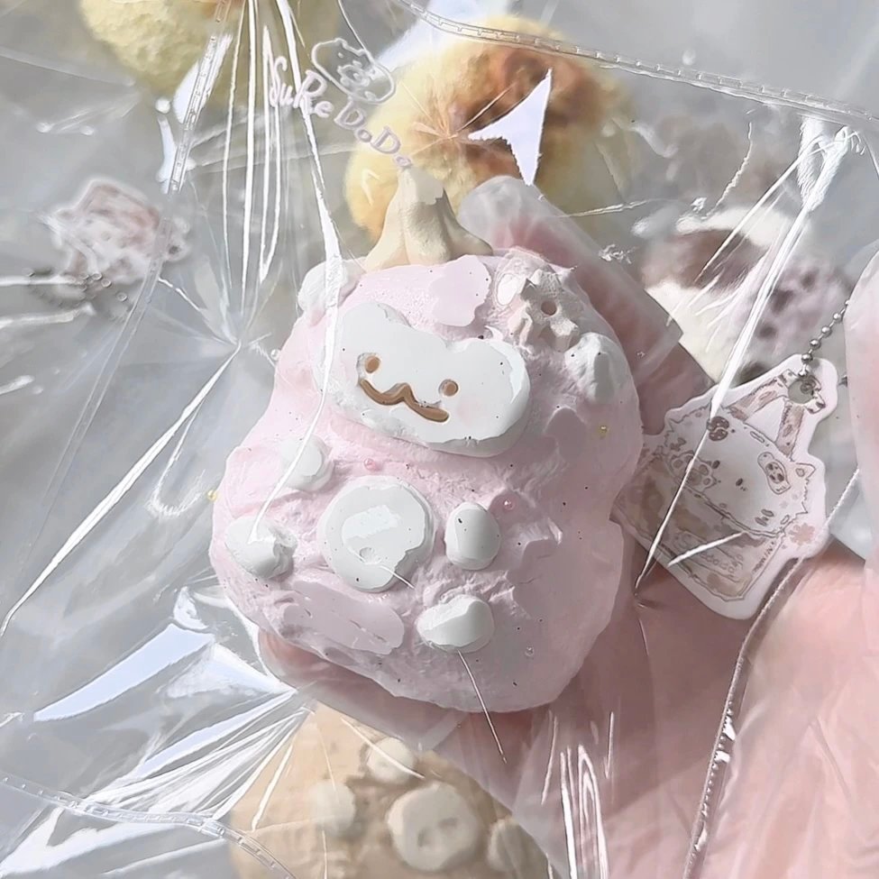 116112 Suredodo Strawberry Cream Monkey (Yogurt Clay Texture Series) / Suredodo苏惹多多 草莓奶油小猴叽(酸奶泥触感系列)