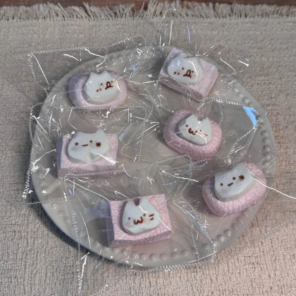 534004 0707 Toyclub Micro Cat Head - Pink, Random Base and Expression / 0707toyclub泥巴版 微缩猫头·粉色·底座表情随机