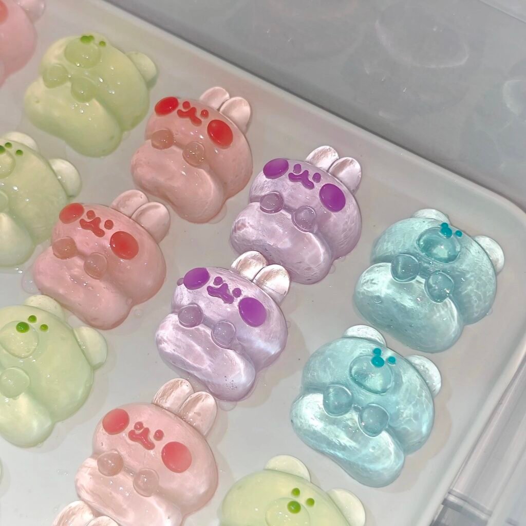 509009 Tian Gua Puzi Bunny Grape Gummy (Clear Watery Clay Texture Series) / 甜瓜铺子 小兔葡萄软糖（透明水泥感触感系列）