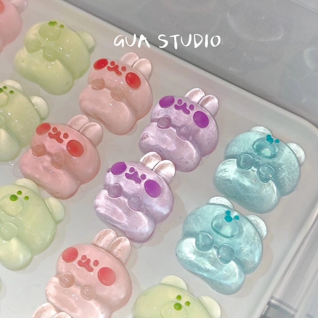 509010 Tian Gua Puzi Bear Mint Gummy (Clear Watery Clay Texture Series) / 甜瓜铺子 小熊薄荷软糖（透明水泥感触感系列）