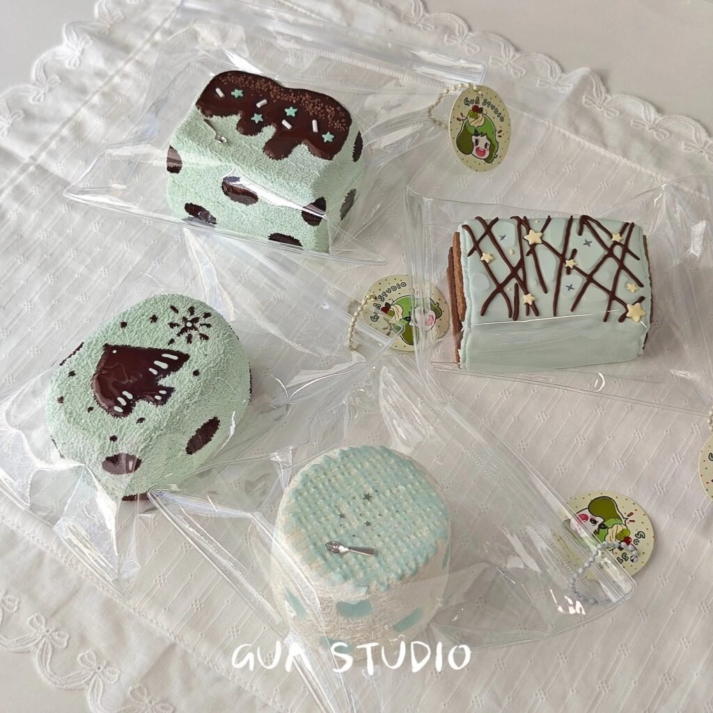 509016 Tian Gua Puzi Mint Chocolate Polka Dot Double-Layer Toast (New Clay Texture Series) / 甜瓜铺子 薄巧波点双层吐司(新泥感触感系列)