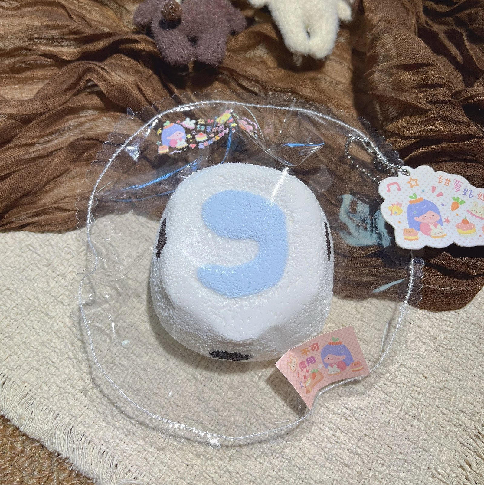 518001 Tianluo Girl Blue Milk Swirl Swiss Roll (Milk Clay Texture Series) / 甜萝姑娘捏捏 蓝色牛奶纹瑞士卷(牛奶泥触感系列)