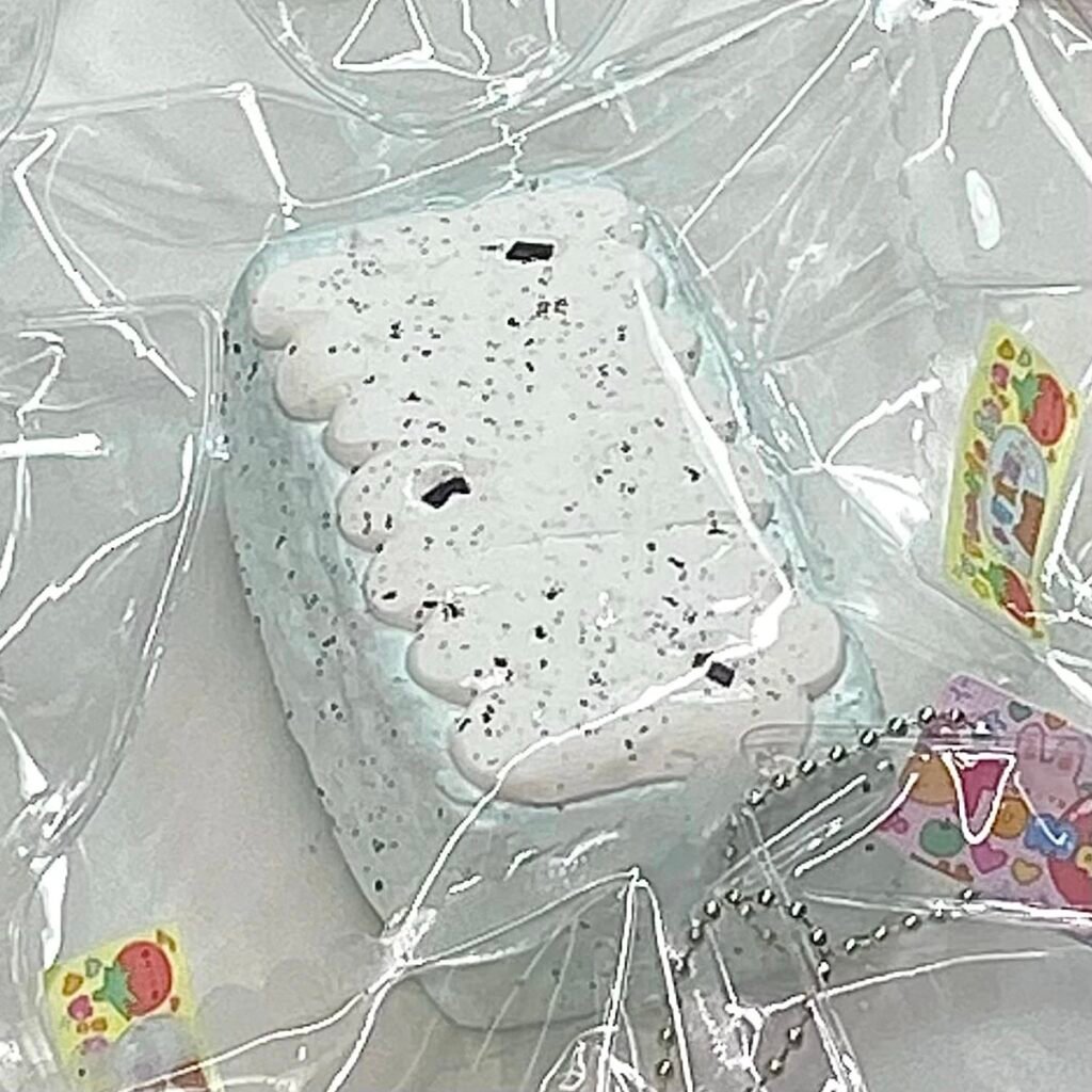 525042 Tomato Pipi Snow-Topped Milk Crisp - Mint Chocolate (Oven-Baked Sticky Clay Texture Series) / 番茄皮皮 雪顶奶皮酥·薄巧（烤箱版黏糊泥触感系列）