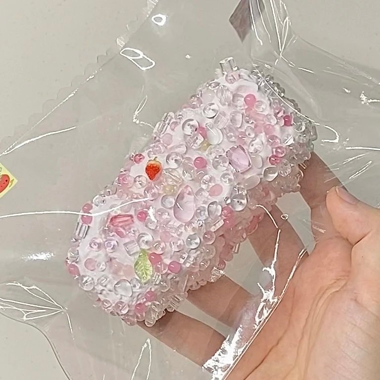 525070 Tomato Pipi Strawberry Ice Cream Bar (Ultra-Soft Oven-Baked Sticky Clay Texture Series) / 番茄皮皮 草莓冰奶油条(超软烤箱版黏糊泥触感系列)