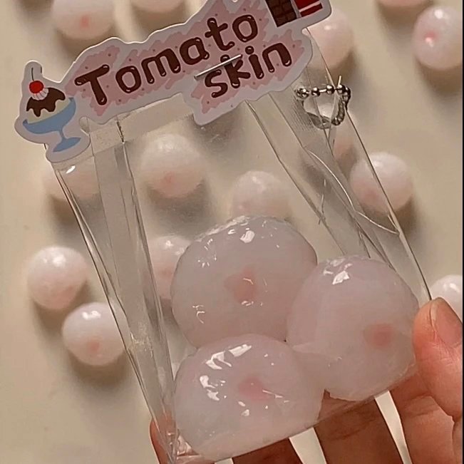 525087 Tomato Pipi Lychee Bag - Light Pink (Frozen Butter Texture Series) / 番茄皮皮 一袋荔枝·淡粉（冻黄油触感系列）