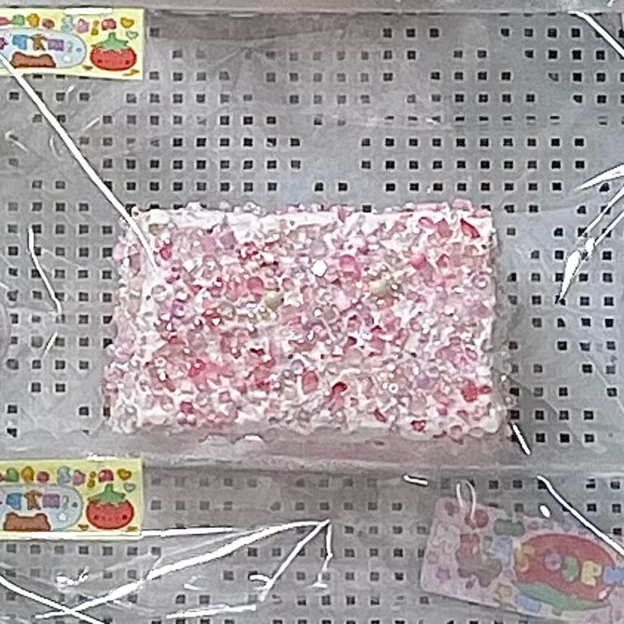 525095 Tomato Pipi Strawberry Dot Short Toast (Oven-Baked Sticky Clay Texture Series) / 番茄皮皮 草莓点点短吐司(烤箱版黏糊泥触感系列)