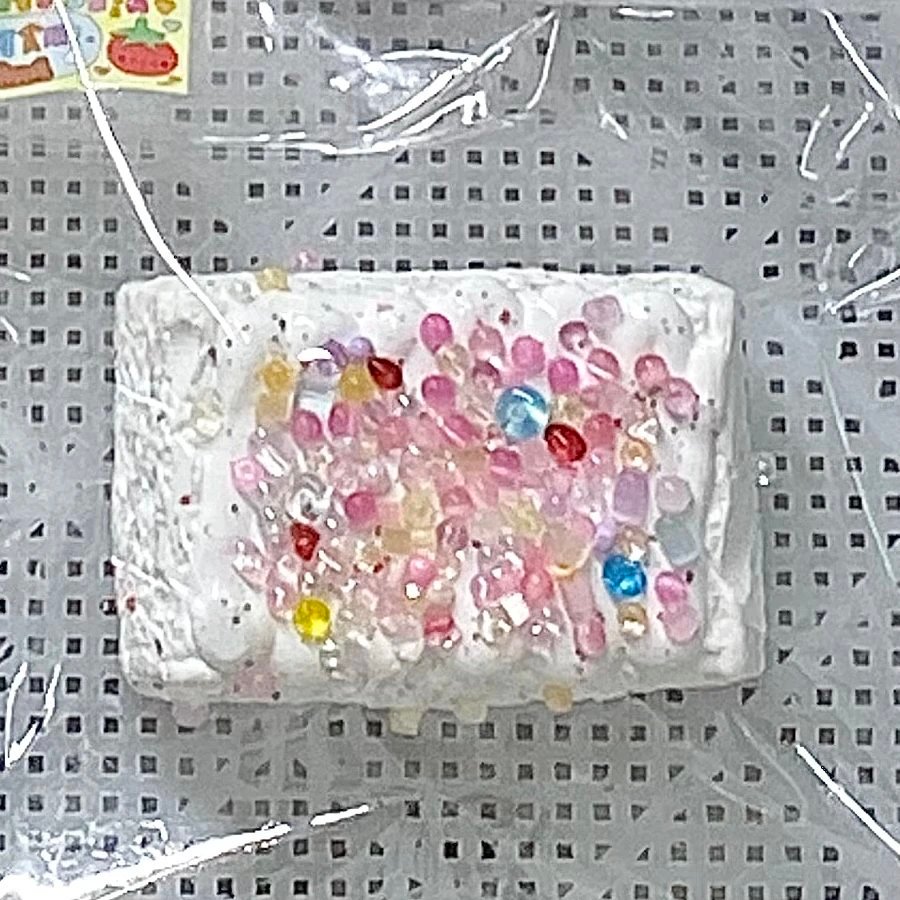 525101 Tomato Pipi Vintage Gem Snow-Topped Short Toast (Oven-Baked Sticky Clay Texture Series) / 番茄皮皮 复古彩砖雪顶短吐司（烤箱版黏糊泥触感系列）