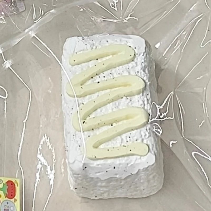 525116 Tomato Pipi Cream Brick (Oven-Baked Sticky Clay Texture Series) / 番茄皮皮 奶油板砖（烤箱版黏糊泥触感系列）