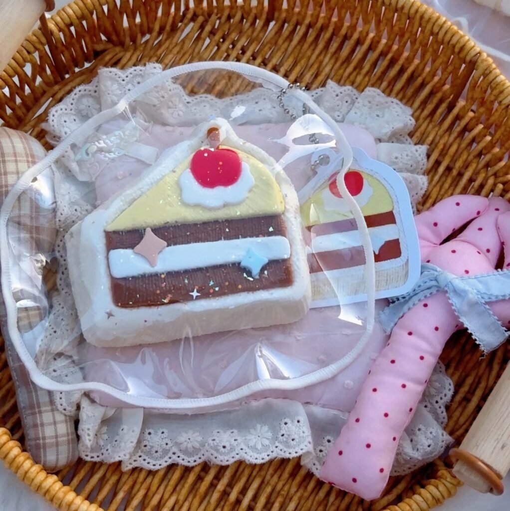 400015 Touisle Fabric-Pattern Cake Slice / 触屿Touisle手工馆 布纹切角蛋糕