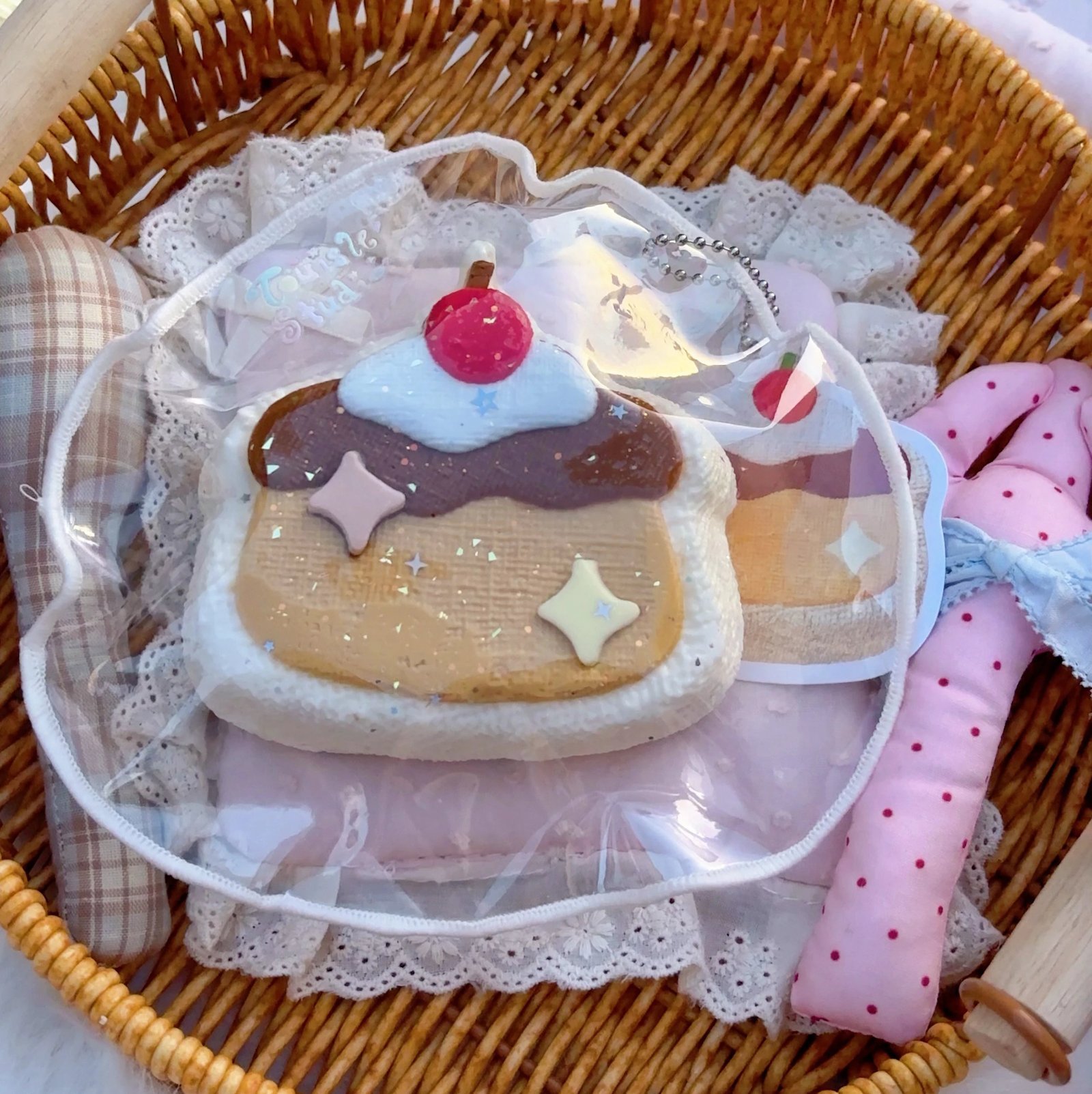 400019 Touisle Fabric-Pattern Caramel Pudding / 触屿Touisle手工馆 布纹焦糖布丁
