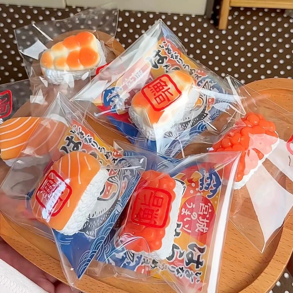 284024 Tiantian Aiwan Shrimp Sushi (Silicone Gel Texture Series) / 甜甜爱玩 虾寿司（硅凝胶触感系列）