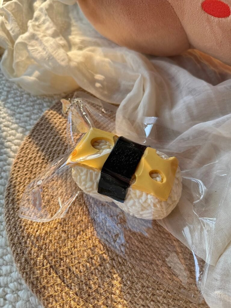 86024 Vanilla Bapu Cheese Slice Rice Ball (Rich Chewy Clay Texture Series) / 香草吧噗 奶酪片饭团(醇糯泥触感系列)
