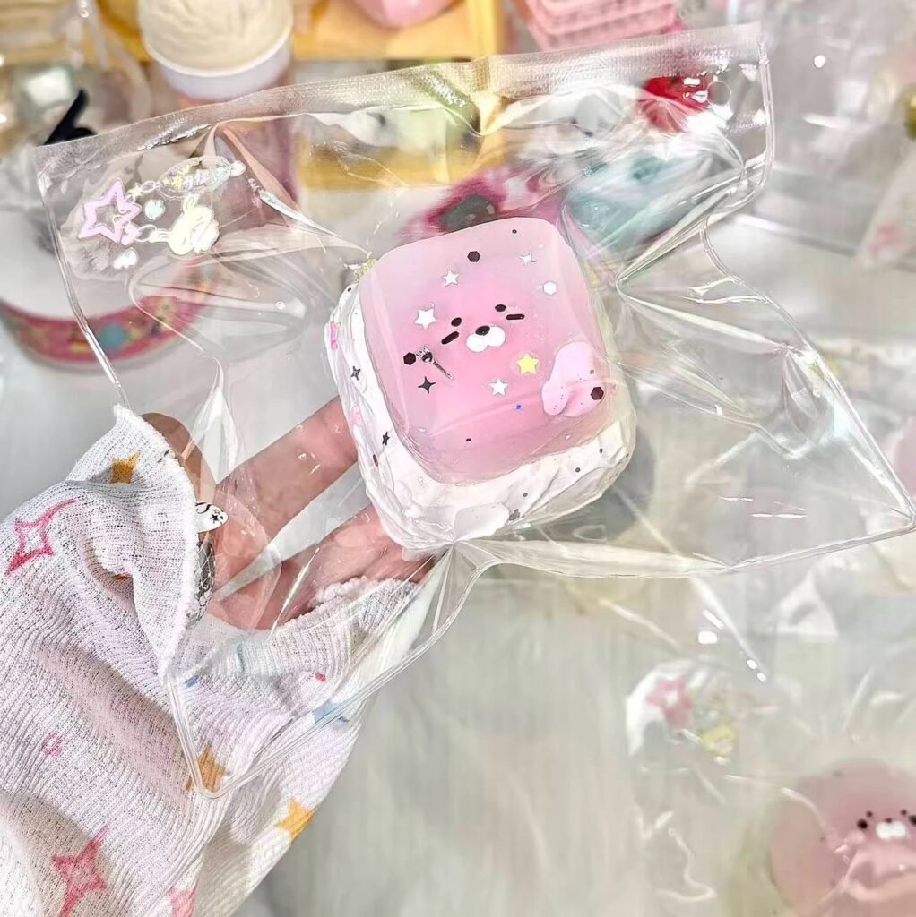 248086 W Qiqi Guaiguai Strawberry Square Tangyuan (Clay Texture Series) / w奇奇怪怪 草莓方汤圆（黏土泥触感系列）