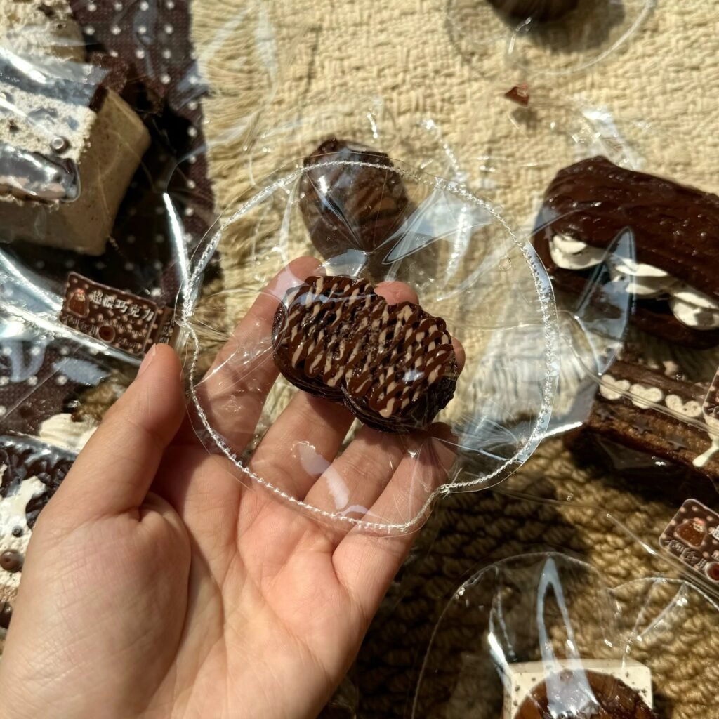 499003 Xiaohong Chocolate Drizzle Cookie (Cream Cheese Clay Texture Series) / 小虹的捏捏小店 巧克力林酱曲奇（干酪泥触感系列）