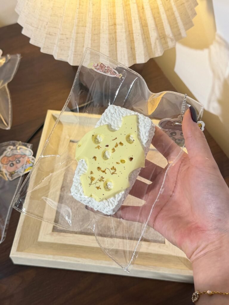 510001 Xiao Hei Yang OVO Cheese Long Rice Ball (Cotton Glutinous Clay Texture Series) / 小黑羊ovo 芝士长饭团（绵糯泥触感系列）