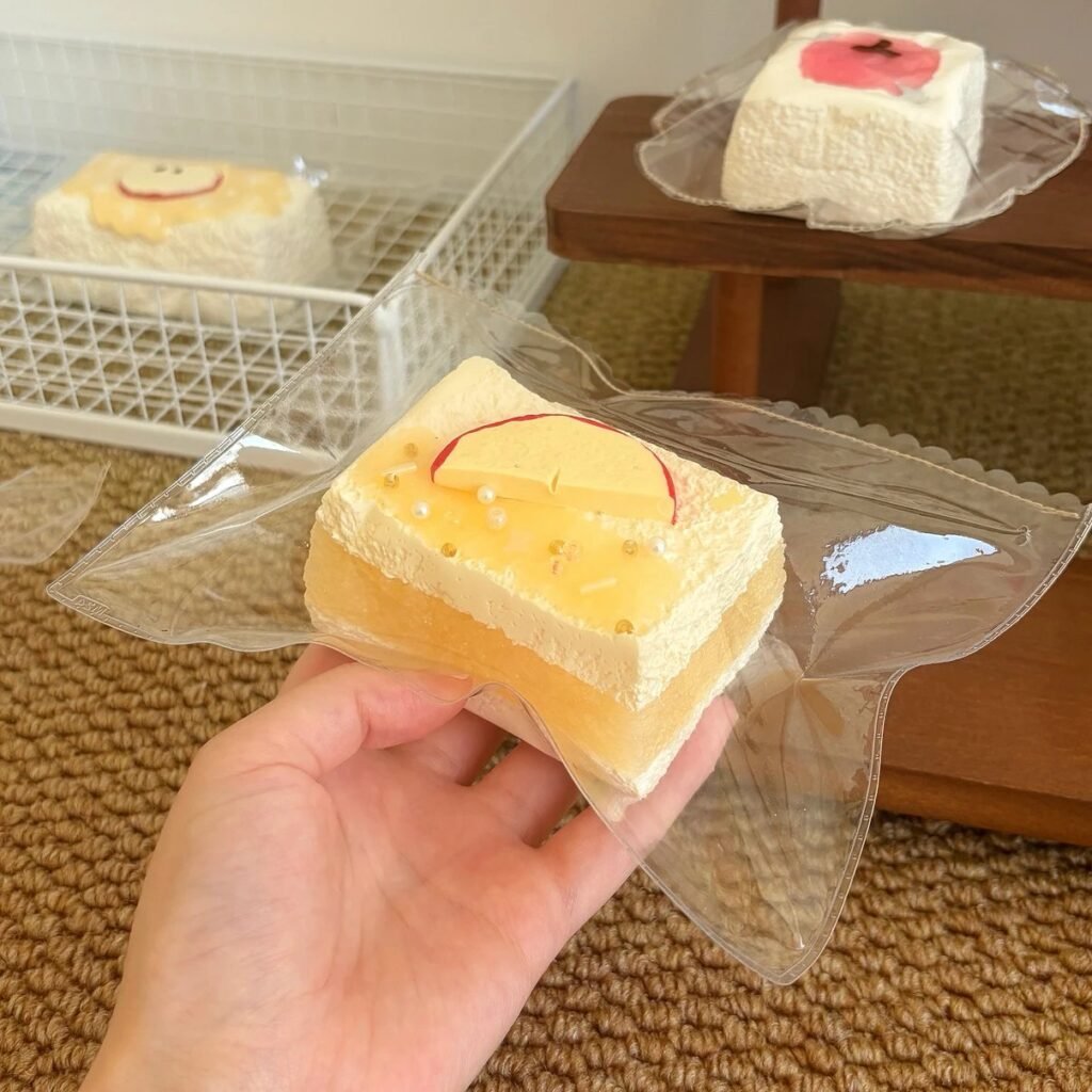 71015 Xiang Xiang Xiang Squishy Apple Jam Sandwich Toast (Milkshake Clay Texture Series) / 想想想捏！ 苹果酱夹心吐司（奶昔泥触感系列）