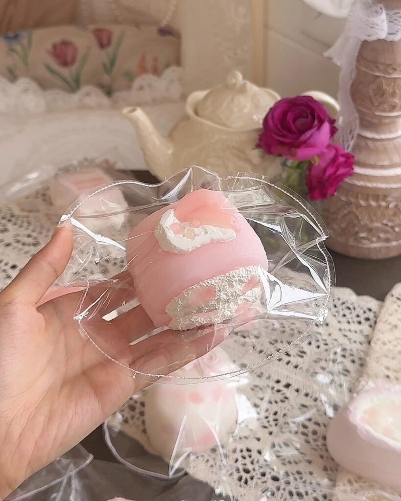 250028 Xiao Yi Diandian Peach Snow Dumpling (Cream Cheese Clay Texture Series) / 小奕点点 蜜桃雪团子（乳酪泥触感系列）